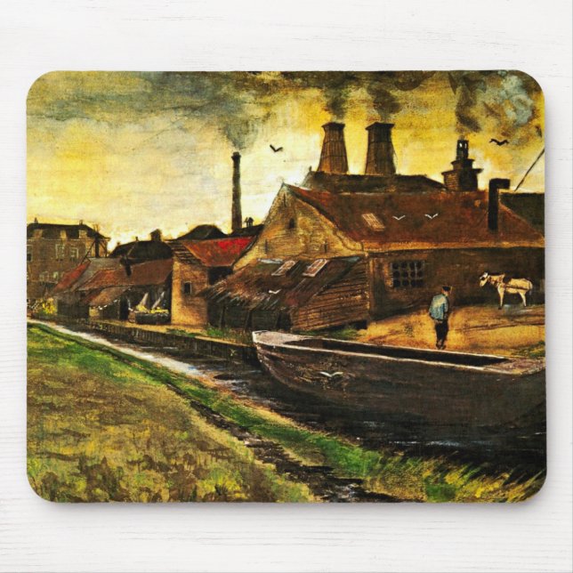 Eisenmühle von Vincent van Gogh in Den Haag Mousepad (Vorne)