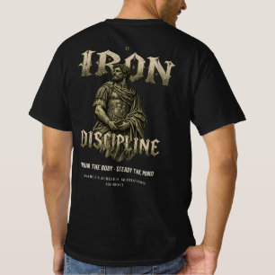 Eiserne Disziplin Stoiker Marcus Aurelius Fitness- T-Shirt