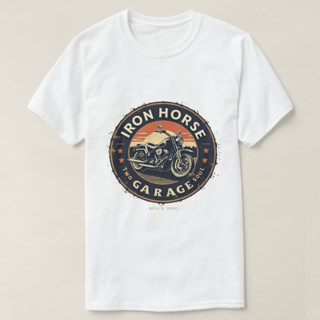 Eiserne Pferdegarage T-Shirt (Design vorne)