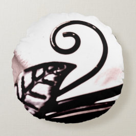 Eiserne Pflanze Rundes Kissen