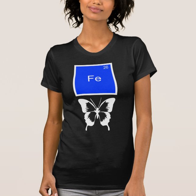 Eiserne Schmetterlingsteil Puff T - Shirt (Vorderseite)