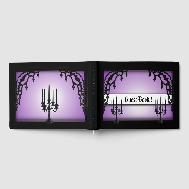 Eiserne Tore Lila Gothic Gästebuch (Voll)