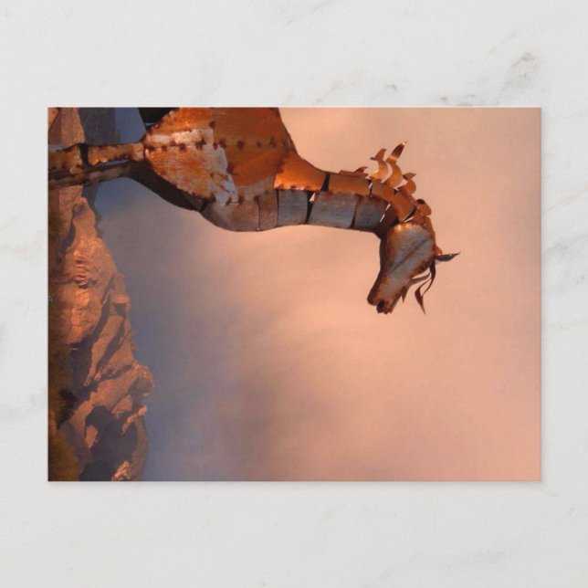 "Eisernes Pferd" Postkarte (Vorderseite)