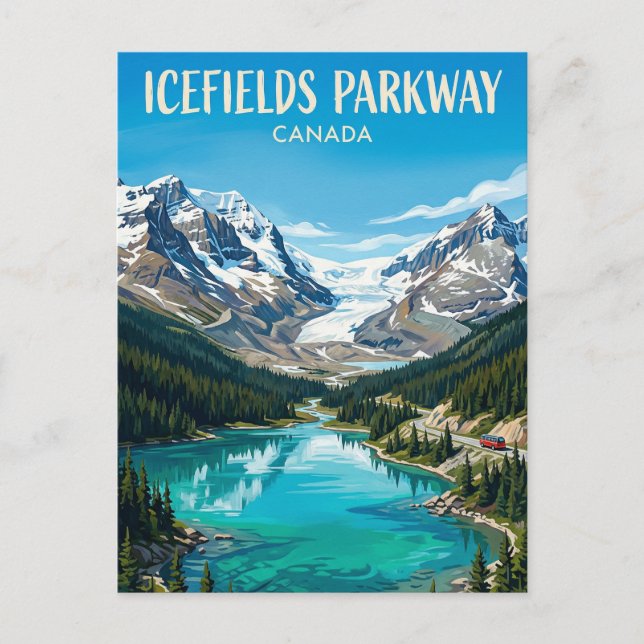 Eisfelder-Parkway Kanada Postkarte (Vorderseite)