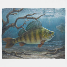 Eisfischen auf Barsche Fleecedecke