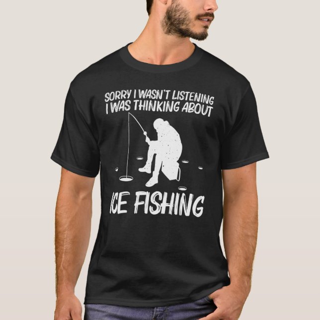 Eisfischen für Männer Eishalle T-Shirt (Vorderseite)