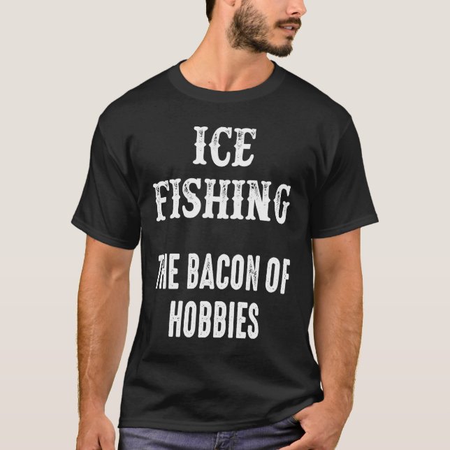 Eisfischen Glücklicher Fischer  1 T-Shirt (Vorderseite)