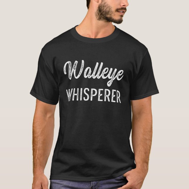 Eisfischen Glücklicher Fischer  55 T-Shirt (Vorderseite)