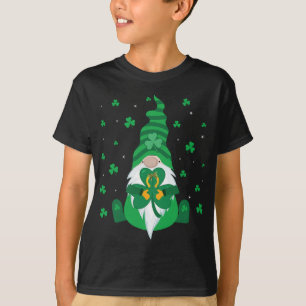 Eisfischen Gnomie Niedliche Schneeflocke Wintergen T-Shirt
