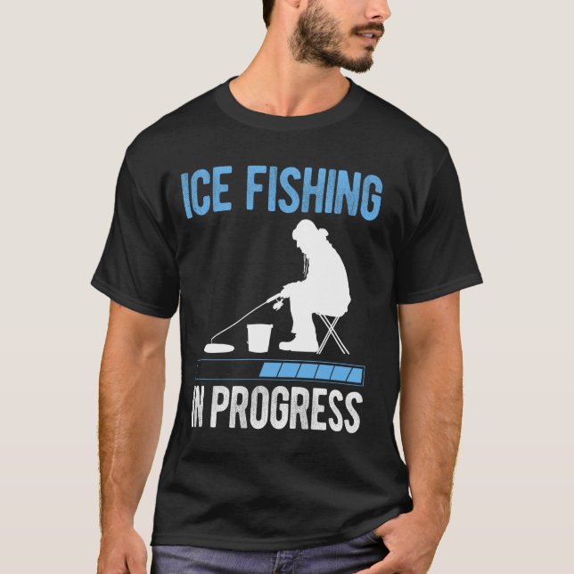 Eisfischen im Gange T-Shirt (Vorderseite)