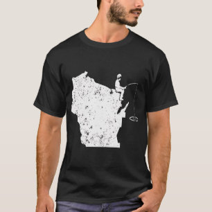 Eisfischen mit Daddy WI-Bass-Fisch-Shirt T-Shirt