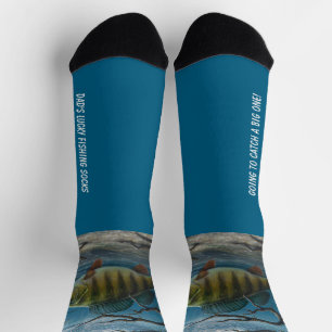 Eisfischen nach Barschen Socken