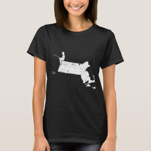 Eisfischen ruft MA-Thunfisch-Fisch-Shirt T-Shirt