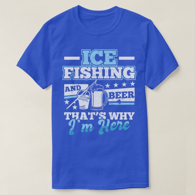 Eisfischen T-Shirt (Design vorne)