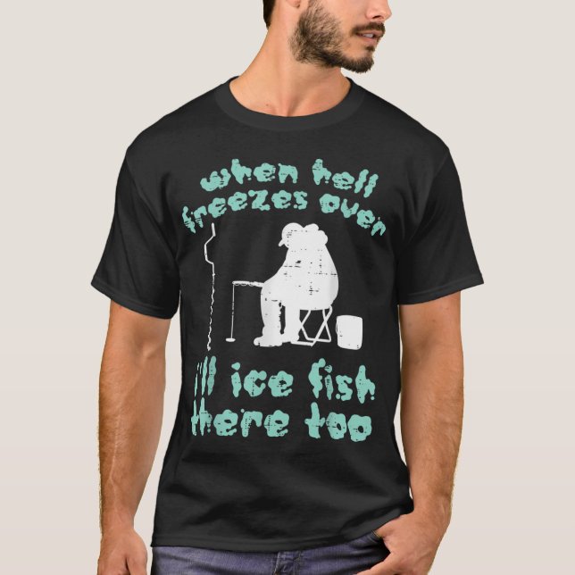 Eisfischende Eisbär-Mutter T-Shirt (Vorderseite)