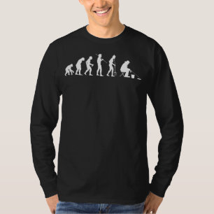 Eisfischerei Evolution Eisfischerei T-Shirt