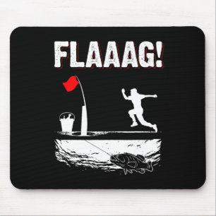 Eisfischerei-Spitzen-Flagge-Lauf für Eisfischerei- Mousepad