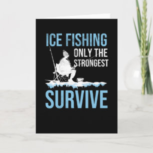 Eisfischgeschenk   Ice Fisherman Ice Fishing Lover Karte