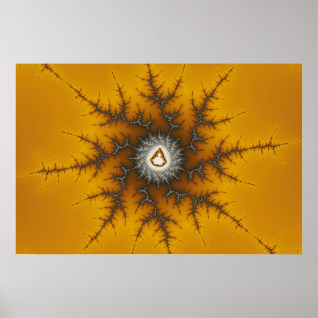 Eisflake - Fraktal-Plakat Poster (Vorne)