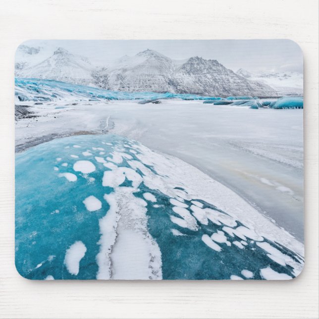 Eisgefrorenes Gletschereis, Island Mousepad (Vorne)