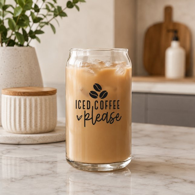Eisgekühlter Kaffee bitte, Kaffee-Liebhaber Cold B Dosenglas (Von Creator hochgeladen)