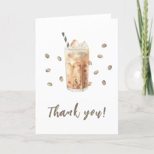 Eisgekühlter Kaffee braut Baby Shower Danke