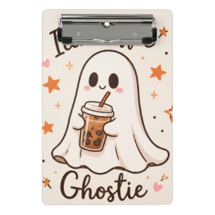 Eisgekühlter Kaffee-Geist - Süßes Halloween Mini Klemmbrett