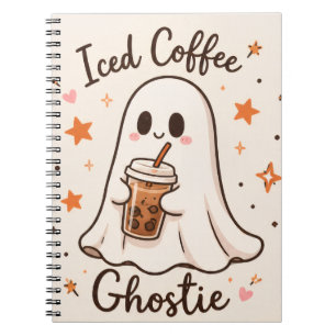 Eisgekühlter Kaffee-Geist - Süßes Halloween Notizblock