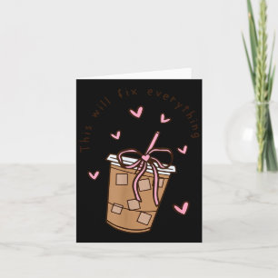 Eisgekühlter Kaffee Zitat Sagen Sarkastisch Nk Mäd Dankeskarte