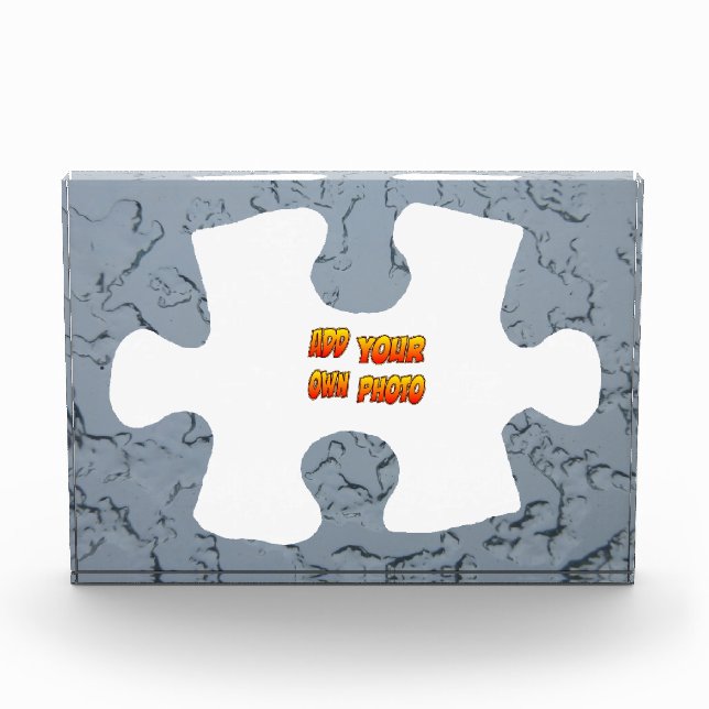 Eisgrenze Puzzle Stückkruste. Fotoblock (Vorderseite)