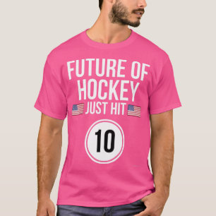 Eishockey 10. Geburtstag 10 Jahre alt Geburtstag T-Shirt
