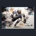 Eishockey Action Sport Malerei Abstrakt Art Deco Poster<br><div class="desc">Eishockey Action Sport Malerei Abstrakte Art Decor. Eine phantastische Malerei, die den Geist der Herausforderung und des Perfektionismus hervorhebt.</div>