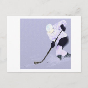Eishockey Art spielen Postkarte