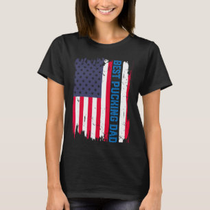 Eishockey Bester Puckender Vater USA Amerikanische T-Shirt