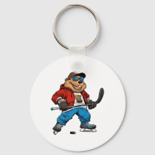 Eishockey Biber Schlüsselanhänger