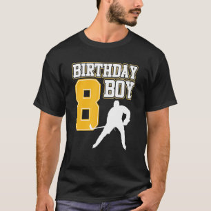 Eishockey Boy 8. Geburtstag Sport Player Coach Gr T-Shirt