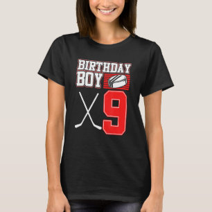 Eishockey Boy 9. Geburtstag Sport Player Coach Gr T-Shirt
