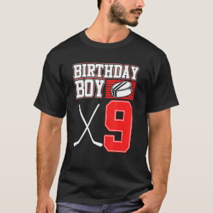 Eishockey Boy 9. Geburtstag Sport Player Coach Gr T-Shirt
