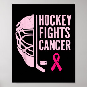 Eishockey Breast Cancer Awareness Player Pink Spo Poster