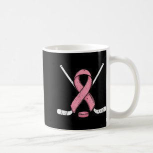 Eishockey Brustkrebs-Aufklärung Monat Rosa Ribb Kaffeetasse