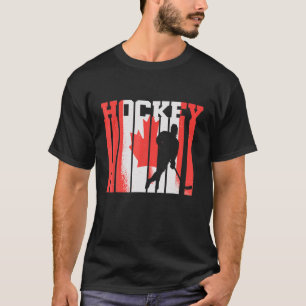 Eishockey Canadian Player Canada Flag Hockey T-Shirt