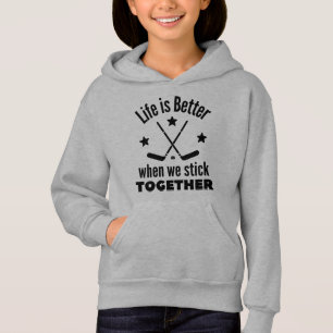 Eishockey: Das Leben ist besser, wenn wir zusammen Hoodie