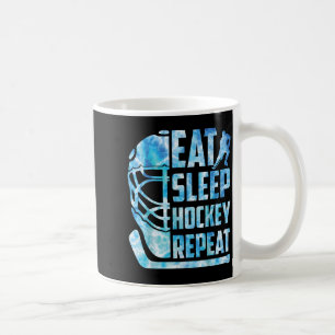 Eishockey Eat Sleep Hockey Wiederholung Funny Yout Kaffeetasse
