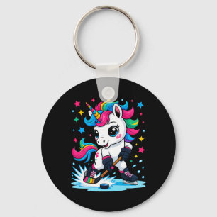 Eishockey Einhorn Kawaii Schlüsselanhänger