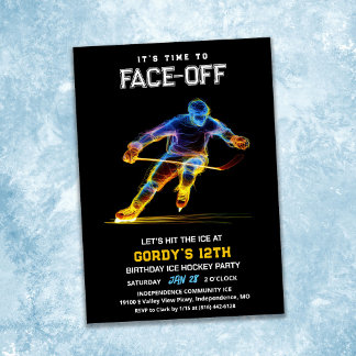 Eishockey Einladung zum Geburtstag