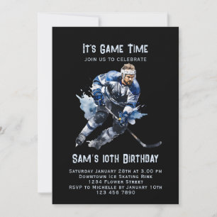 Eishockey Einladung zum Geburtstag, Eishockey-Part