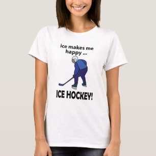 Eishockey-Eis macht mich glücklich Eishockey T-Shirt