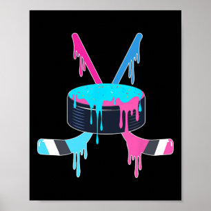 Eishockey-Eiscreme-Tropf-Streusel Eishockey-Plakat Poster