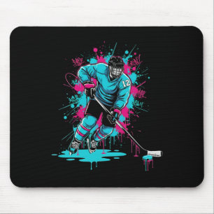 Eishockey-Eiscreme-Tropfen Nummer 12 12. Geburtsta Mousepad