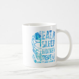 Eishockey Essen Schlaf Hockey Wiederholen Lustig J Kaffeetasse